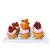 Straw-Bear-ry Cupcake